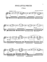 Gretchaninov: 5 Little Pieces, Op. 3