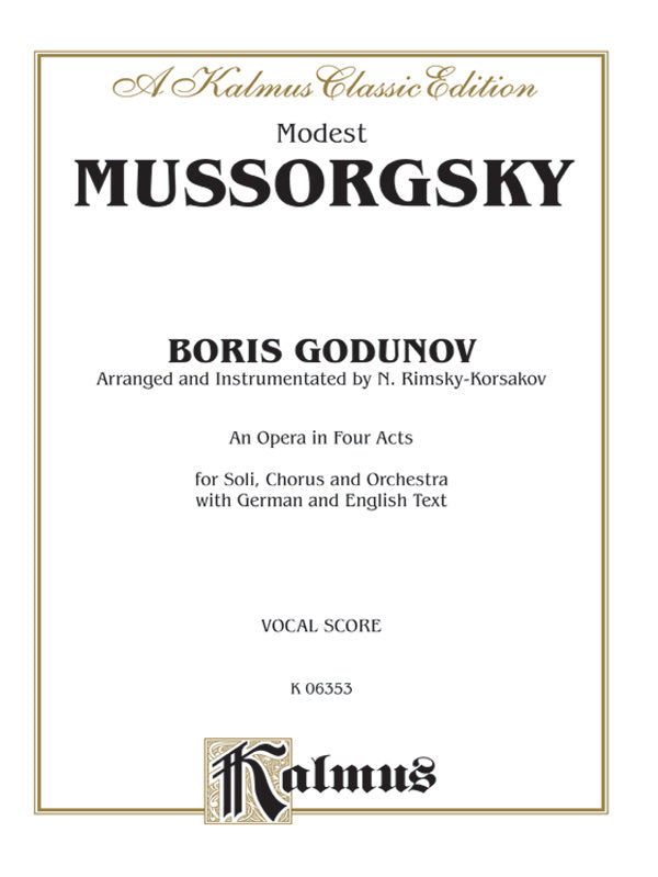 Mussorgsky: Boris Godunov