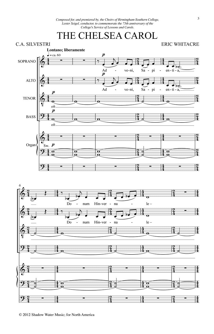 Whitacre: The Chelsea Carol