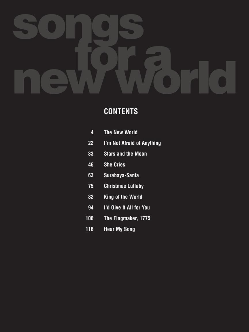 Songs for a New World