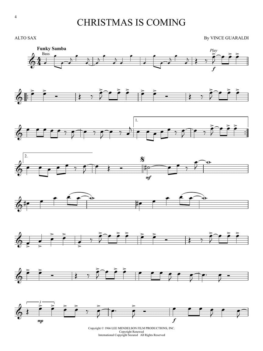 A Charlie Brown Christmas™ – Instrumental Play-Along for Alto Sax