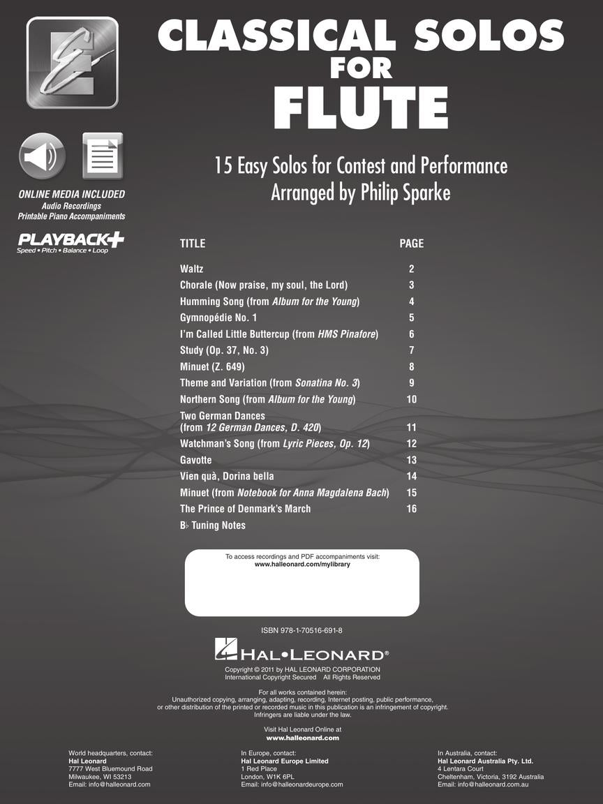 Classical Solos for Flute - Volume 1