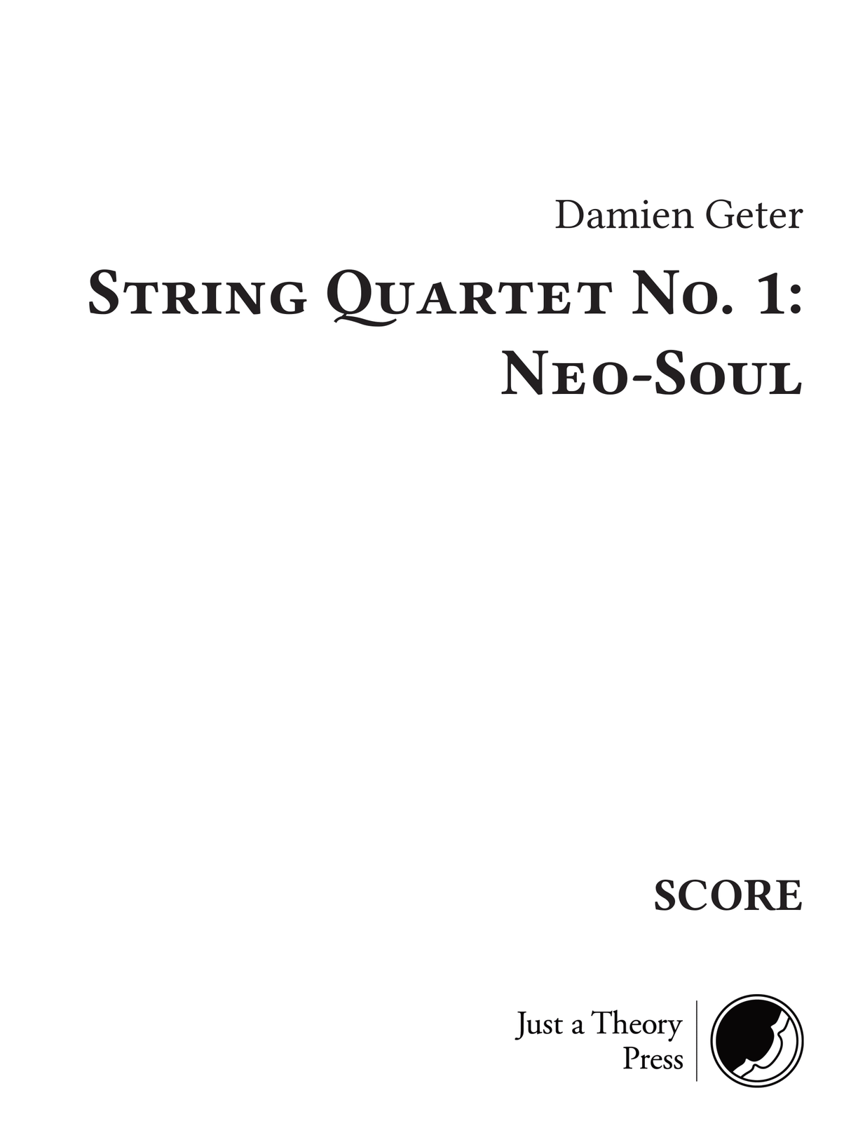 Geter: String Quartet No. 1