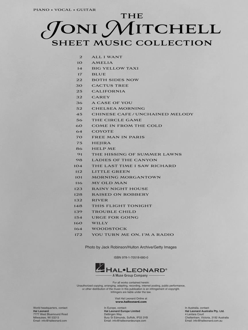 The Joni Mitchell Sheet Music Collection