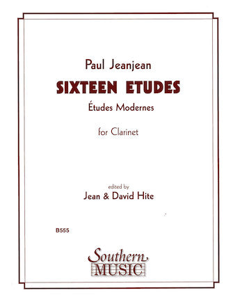 Jeanjean: 16 Etudes Modernes (arr. for clarinet)