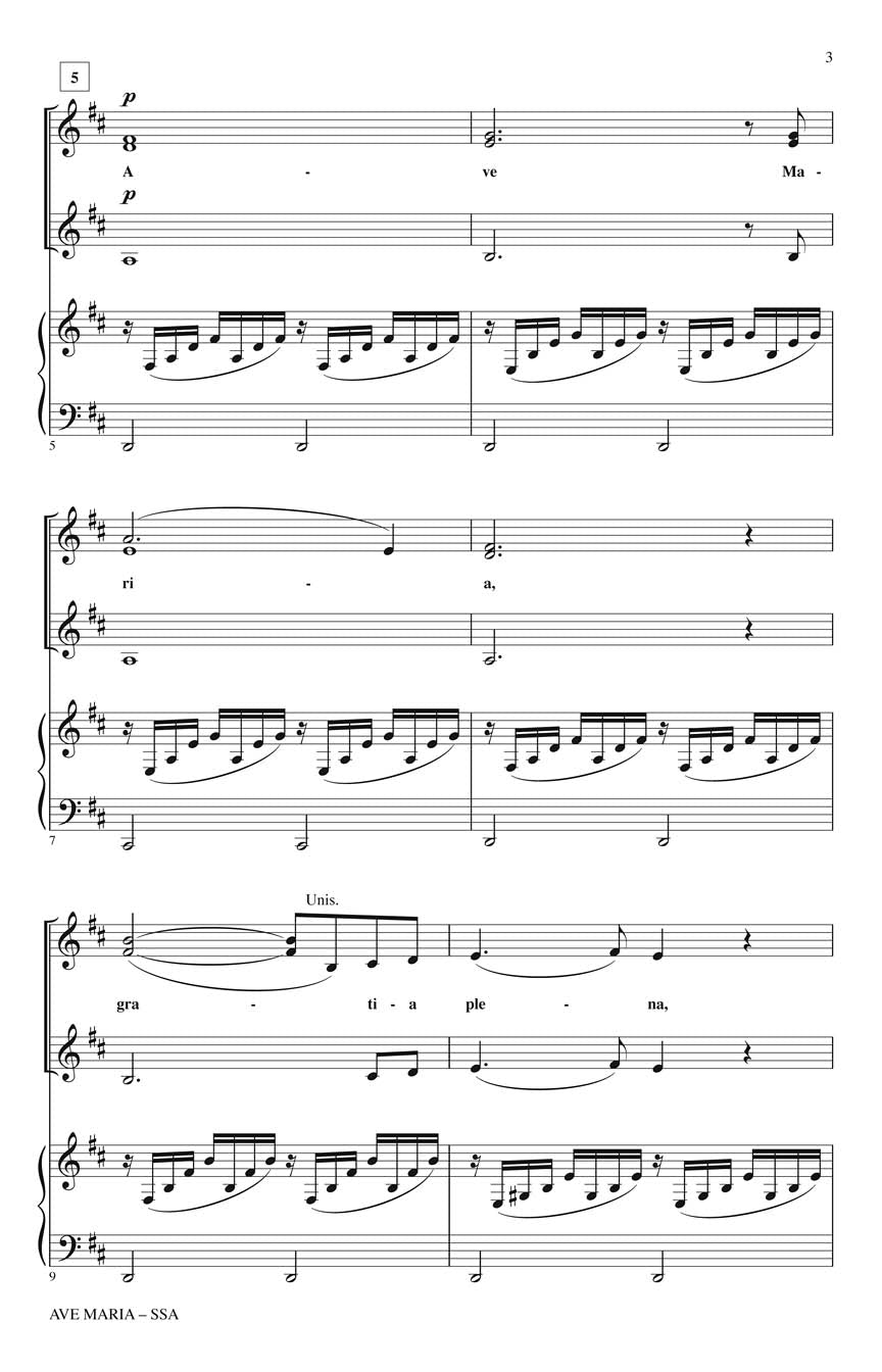 Gounod: Ave Maria (arr. for SSA & piano)