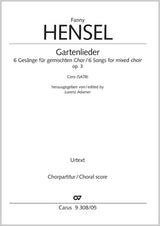 Hensel: Gartenlieder, Op. 3