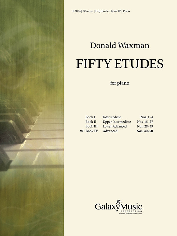 Waxman: 50 Etudes - Book 4