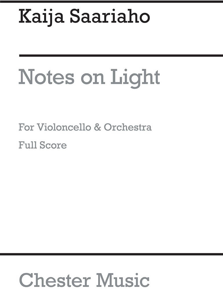 Saariaho: Notes on Light