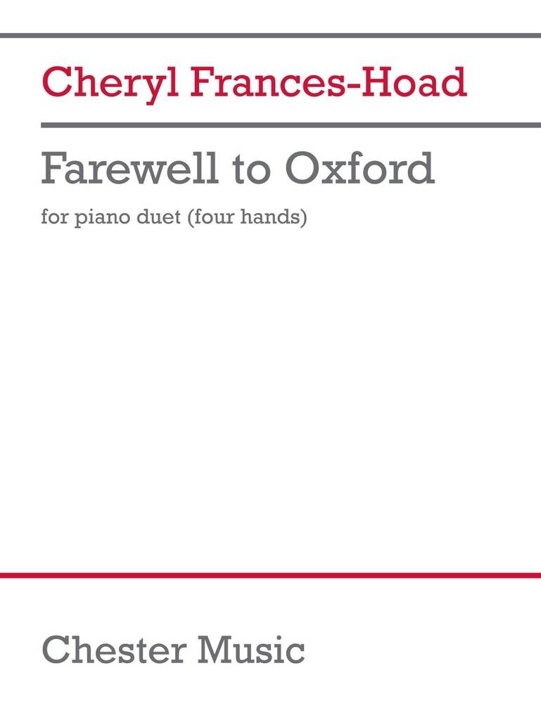 Frances-Hoad: Farewell To Oxford