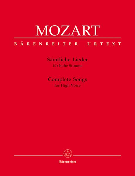 Mozart: Complete Songs for High Voice