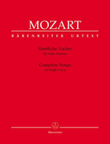 Mozart: Complete Songs for High Voice