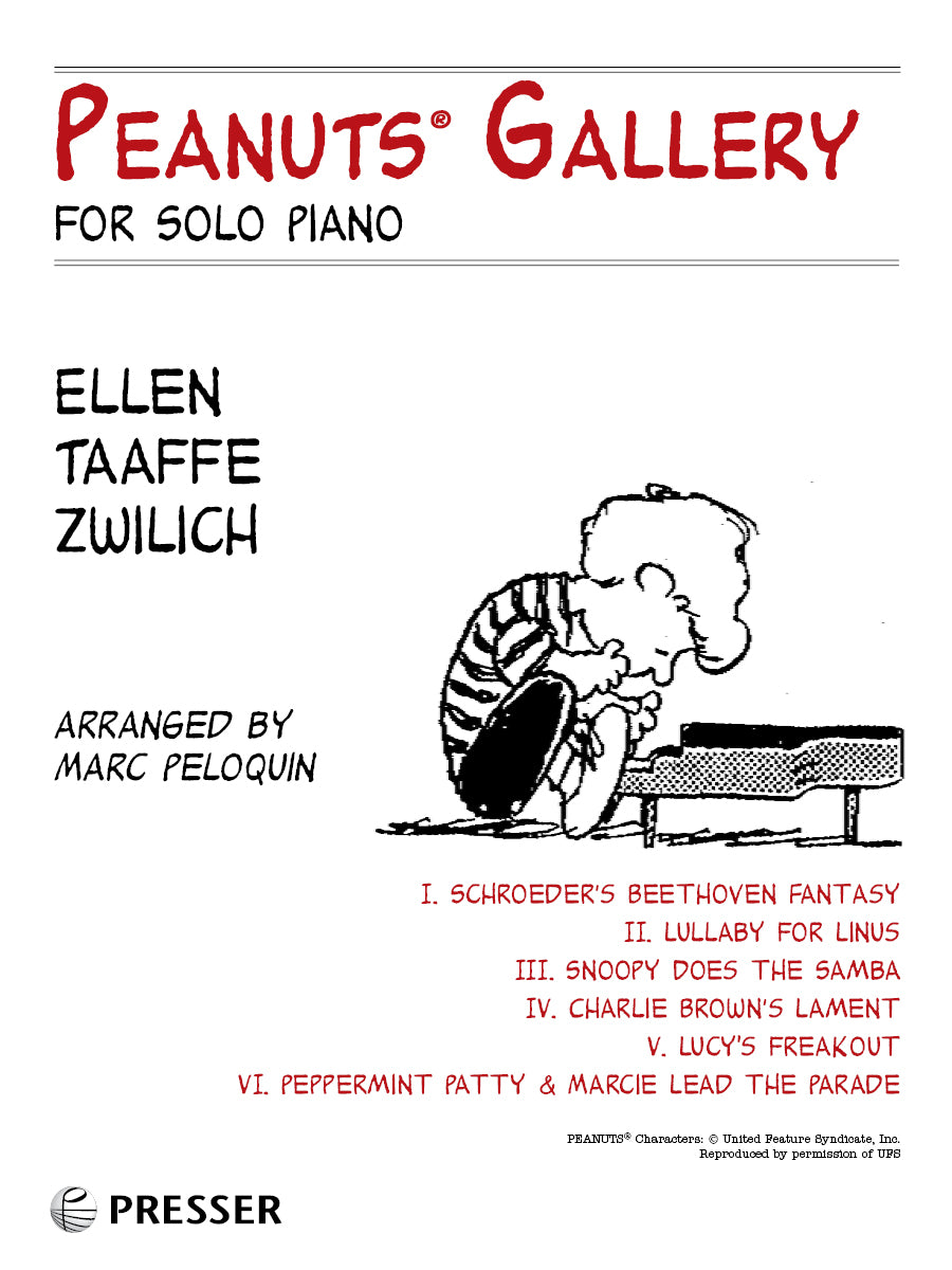 Zwilich: Peanuts Gallery (arr. for piano)