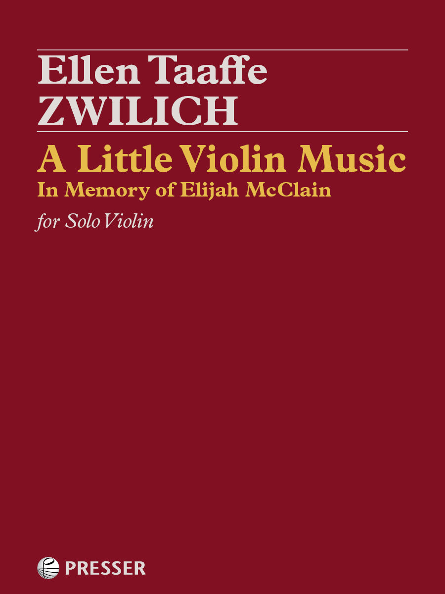 Zwilich: A Little Violin Music in Memory of Elijah McClain