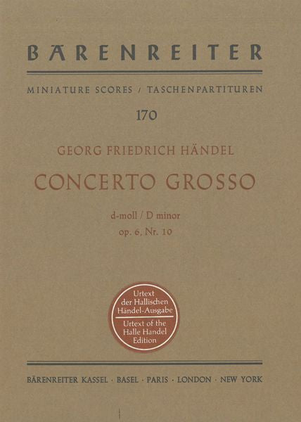 Handel: Concerto grosso in D Minor, HWV 328, Op. 6, No. 10