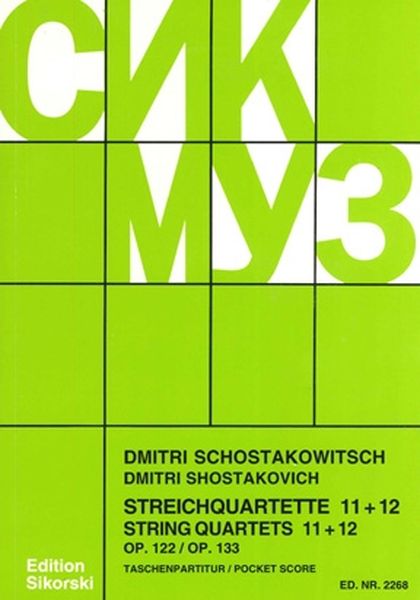 Shostakovich: String Quartets Nos. 11–12, Opp. 122 & 133