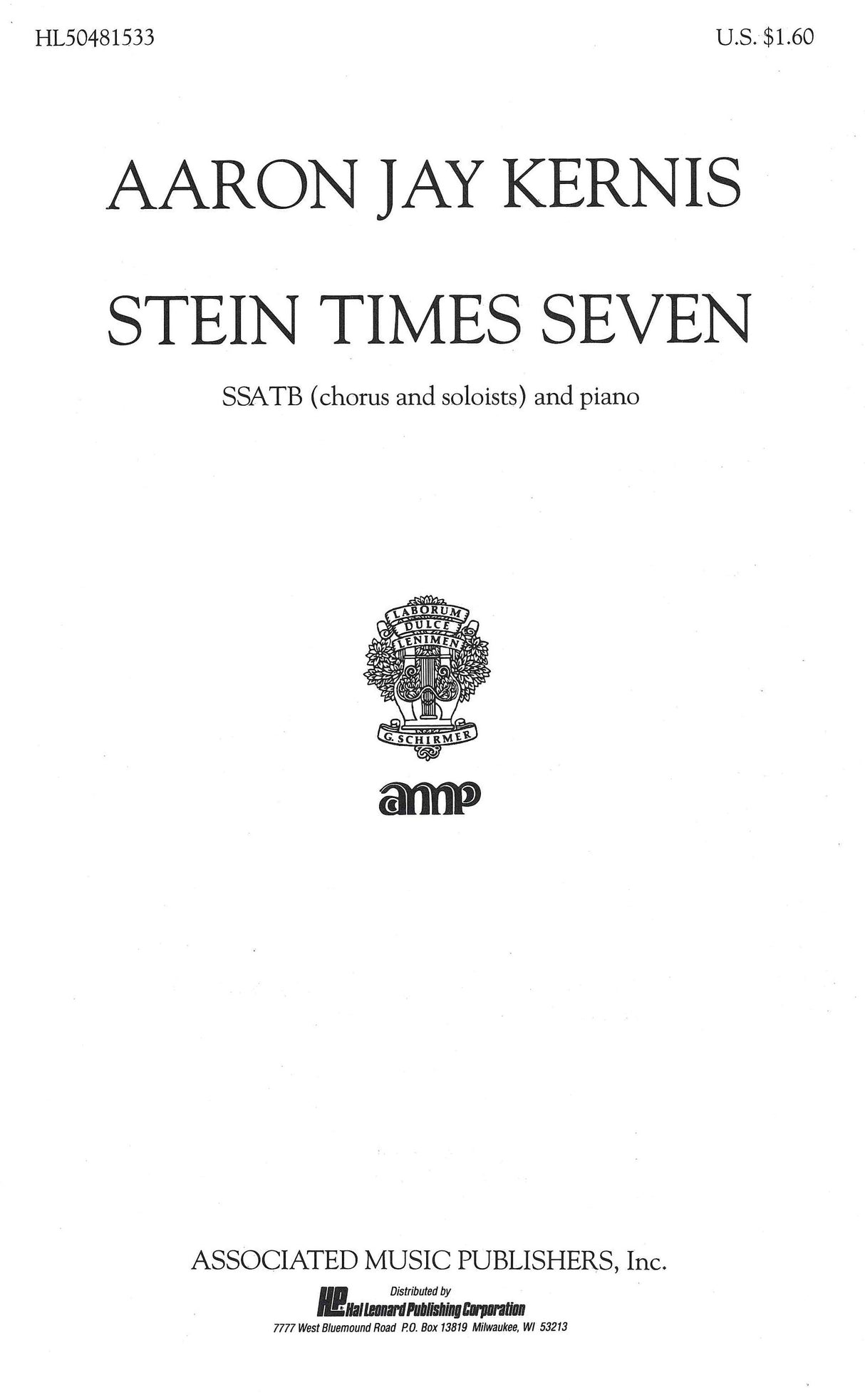 Kernis: Stein Times Seven