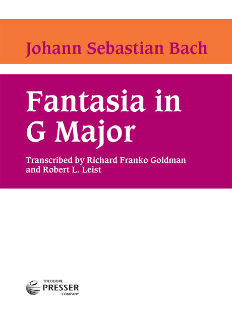 Bach: Fantasia in G Major (arr. for concert band)