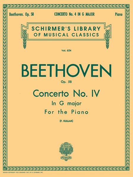 Beethoven: Piano Concerto No. 4 in G Major, Op. 58