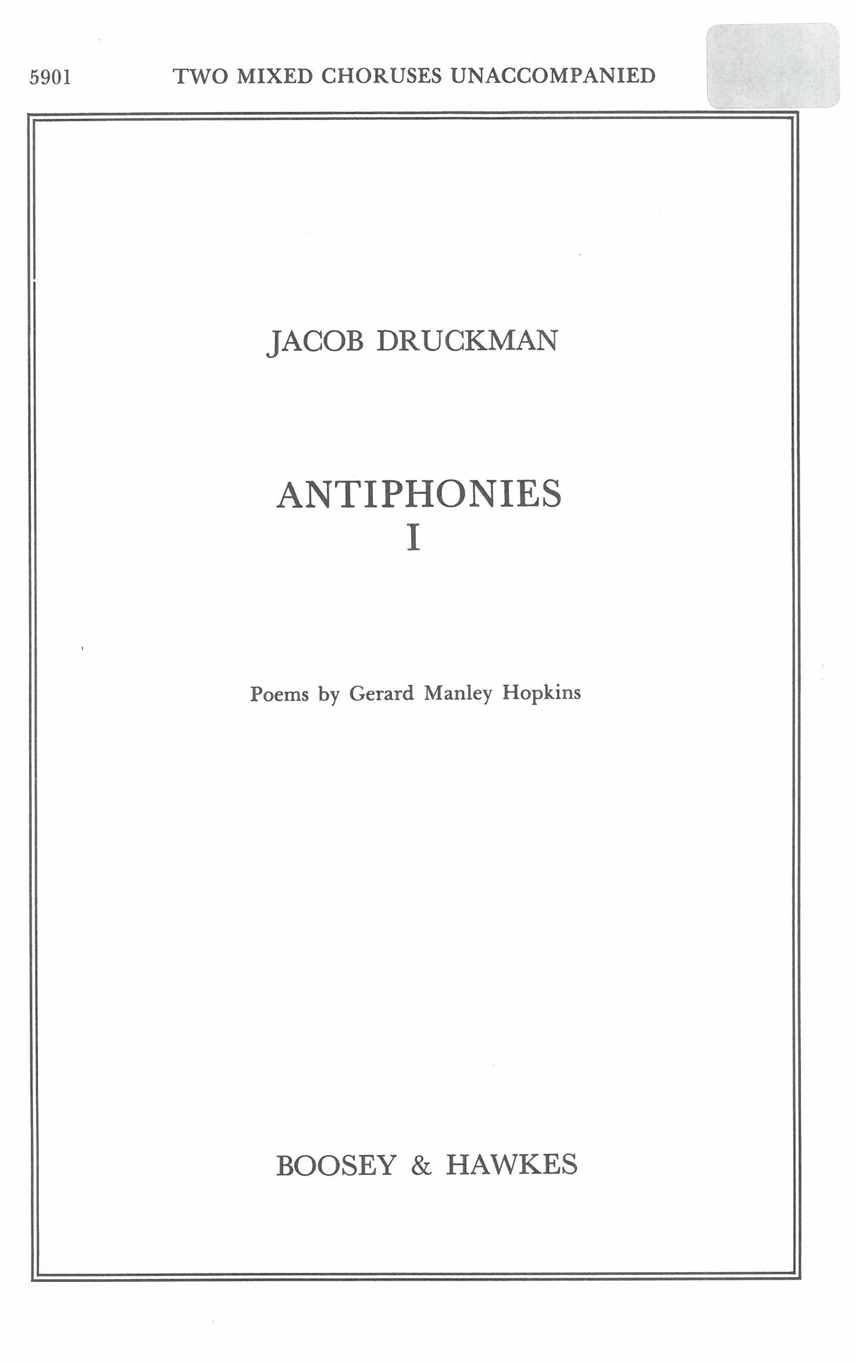 Druckman: Antiphonies I