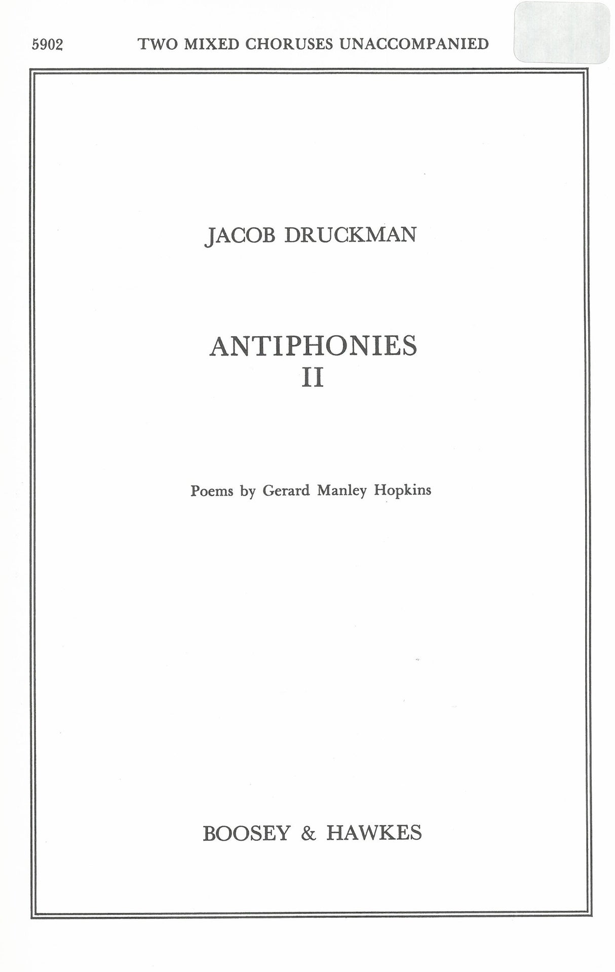 Druckman: Antiphonies II