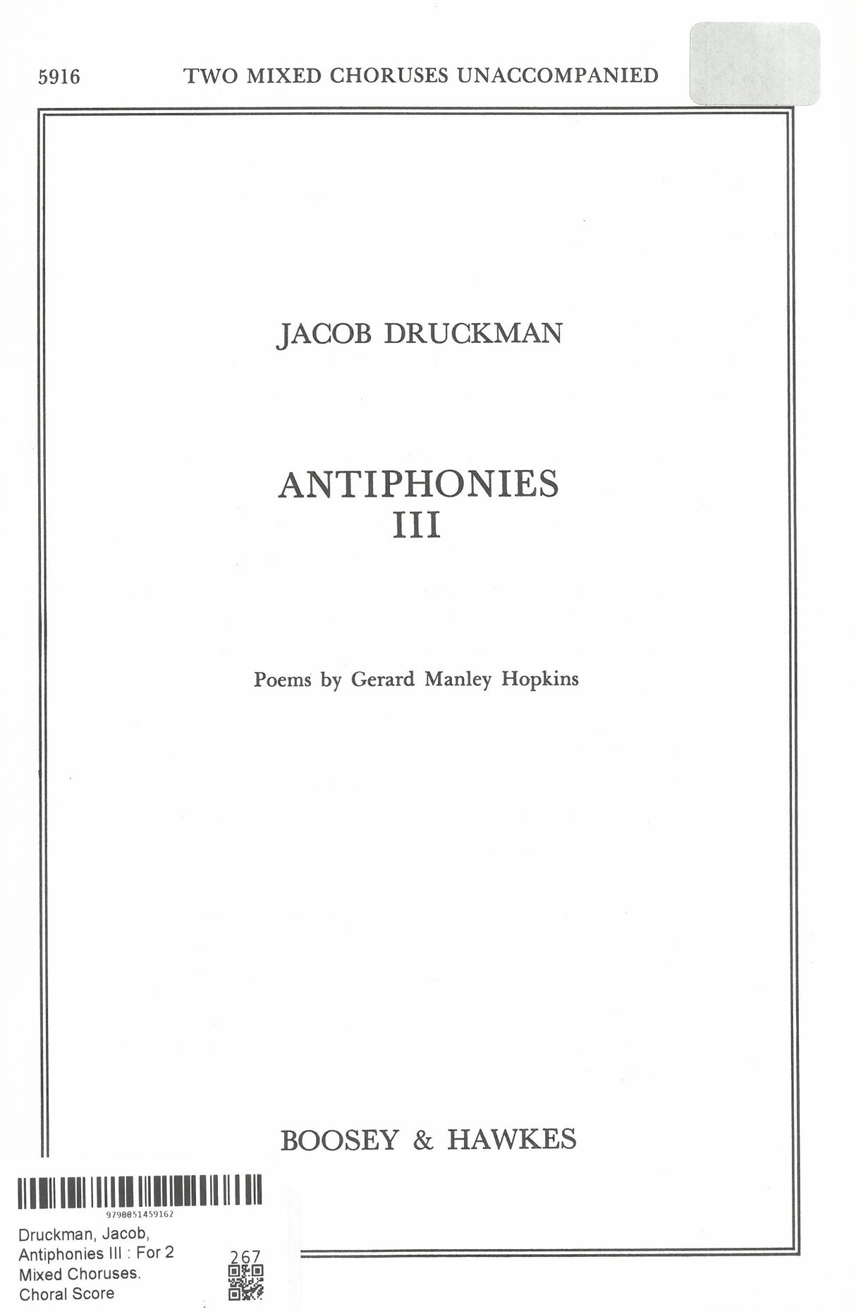 Druckman: Antiphonies III