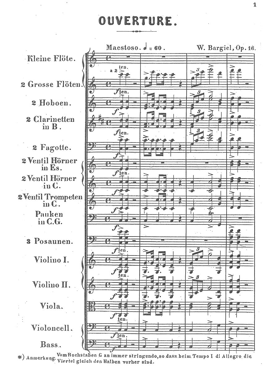 Bargiel: Overture to Prometheus, Op. 16