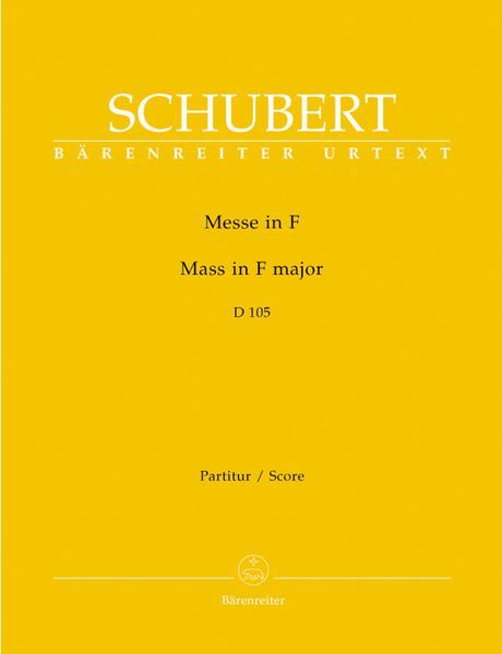 Schubert: Mass in F Major, D 105