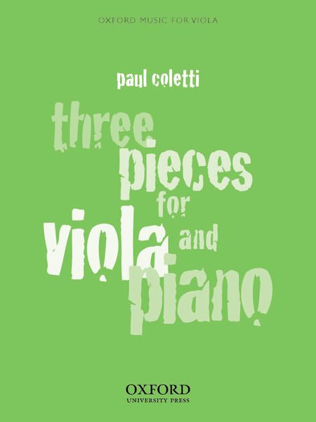 Coletti: Three Pieces for Viola and Piano