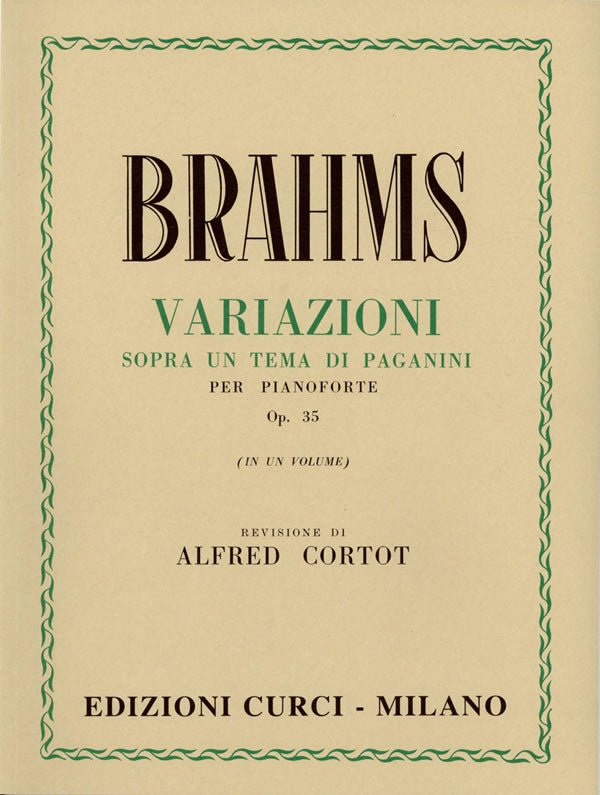 Brahms: Paganini Variations, Op. 35