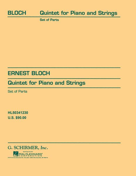 Bloch: Piano Quintet