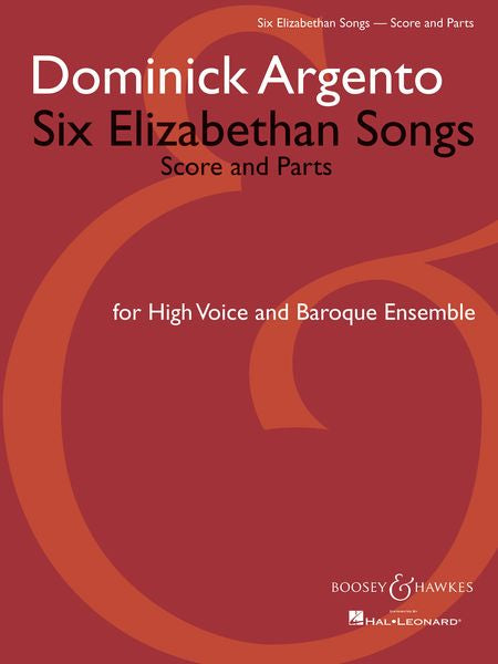 Argento: 6 Elizabethan Songs (Version for High Voice & Baroque Ensemble)