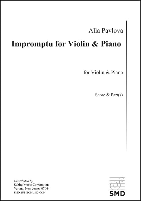 Pavlova: Impromptu for Violin & Piano