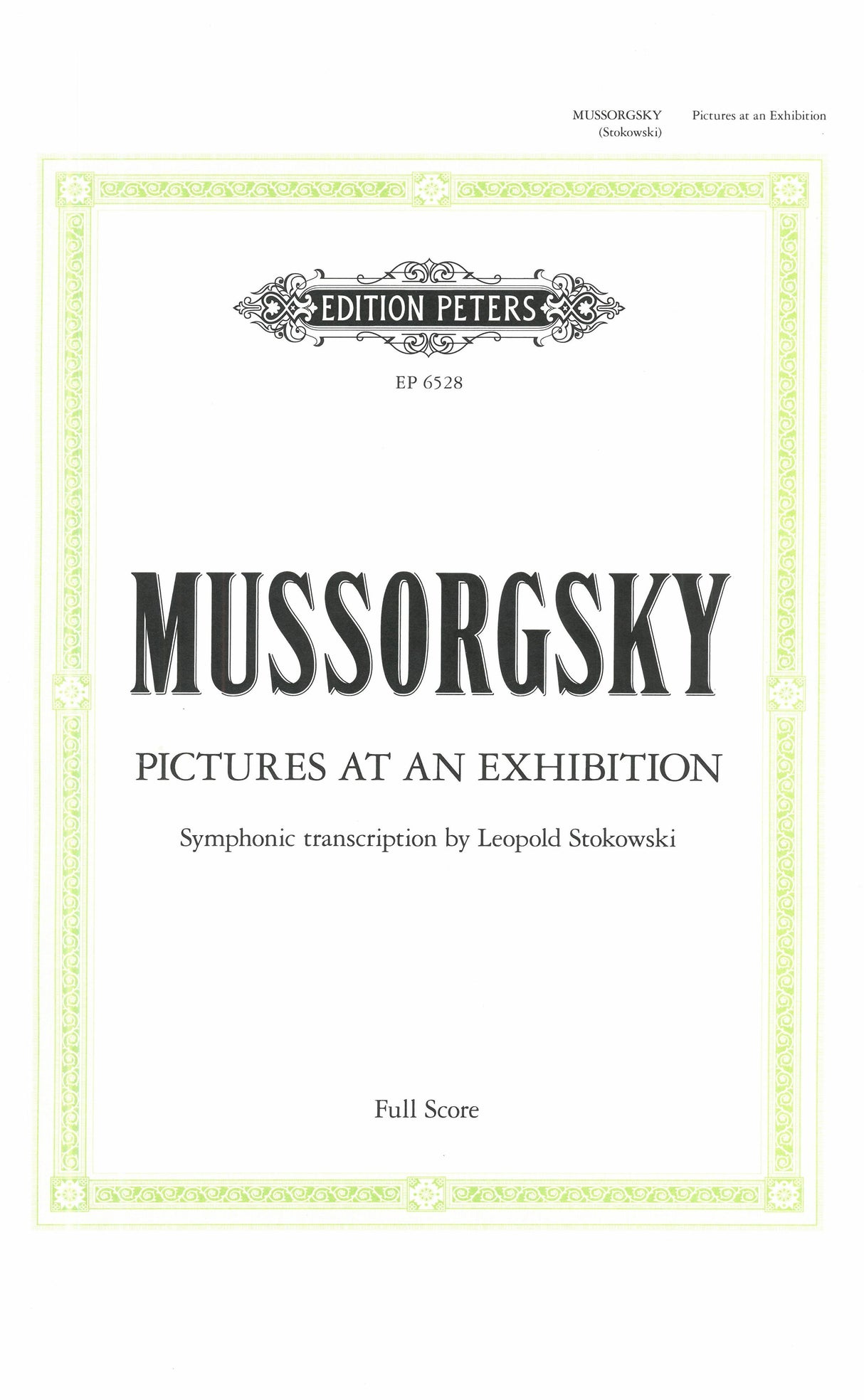 Mussorgsky-Stokowski: Pictures at an Exhibition