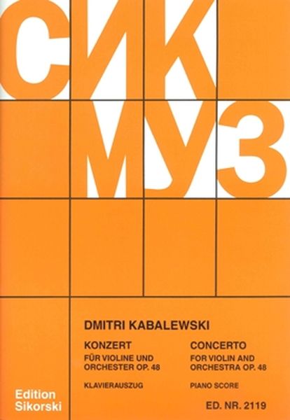 Kabalevsky: Violin Concerto, Op. 48