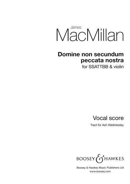 MacMillan: Domine non secundum peccata nostra