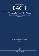 Bach: Widerstehe doch der Sünde, BWV 54