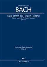 Bach: Nun komm, der Heiden Heiland, BWV 61