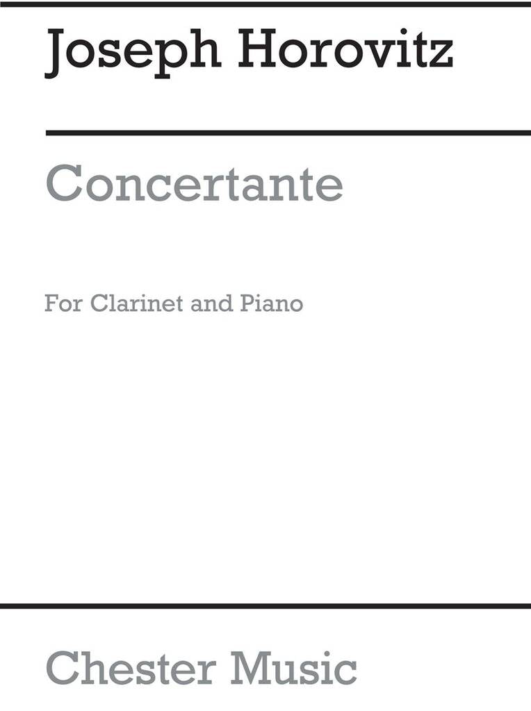 Horovitz: Concertante for Clarinet & Piano