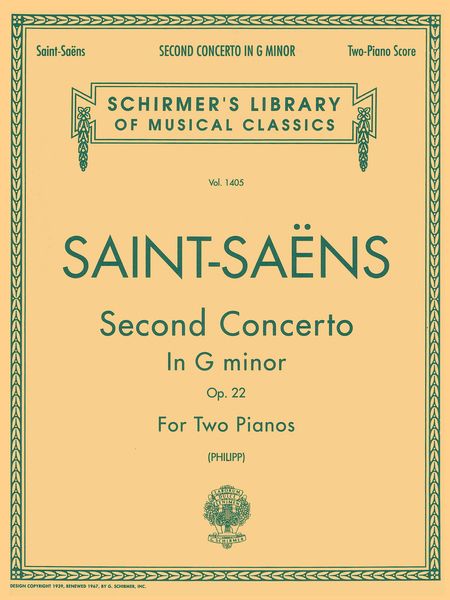 Saint-Saëns: Piano Concerto No. 2 in G Minor, Op. 22