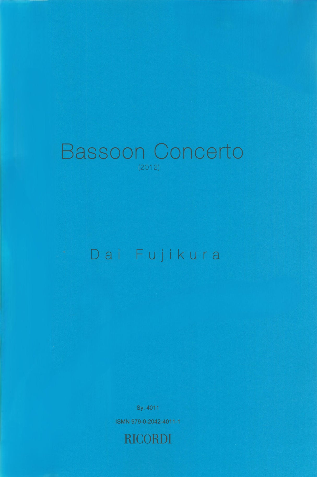 Fujikura: Bassoon Concerto