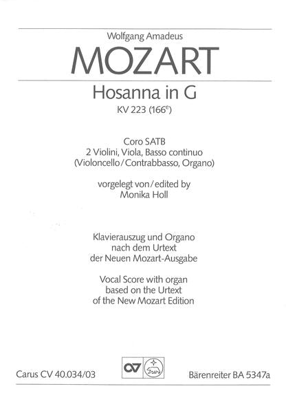 Mozart: Hosanna in G Major, K. 223 (166e)