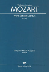 Mozart: Veni Sancte Spiritus, K. 47