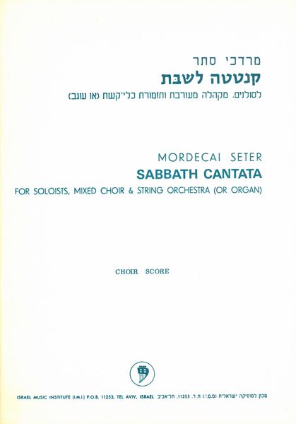 Seter: Sabbath Cantata