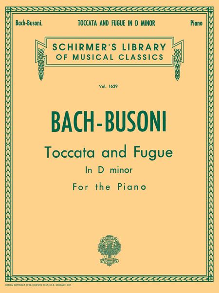 Bach: Toccata and Fugue in D Minor, BWV 565 (arr. for piano)