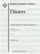 Chopin: Concerto for Piano No. 1 in E Minor, Op. 11