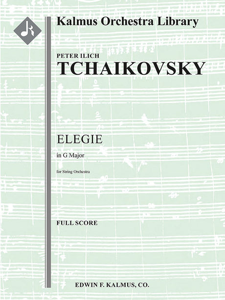 Tchaikovsky: Elegie in G Major