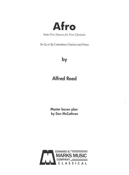 Reed: Afro (arr. for contrabass clarinet & piano)