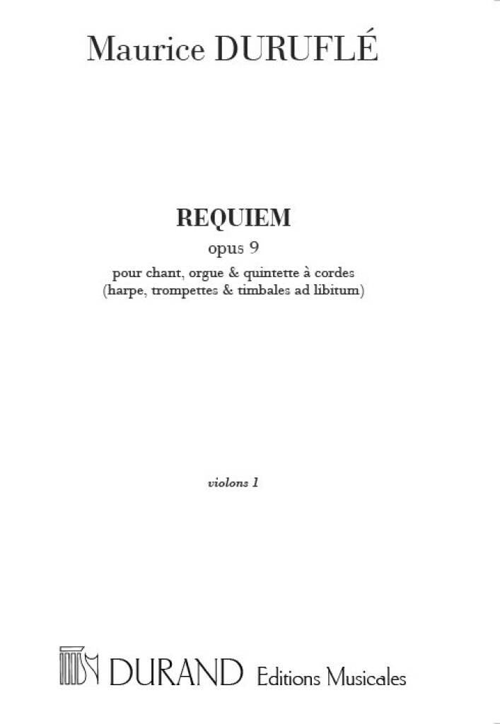 Duruflé: Requiem, Op. 9 - Reduced Orchestration