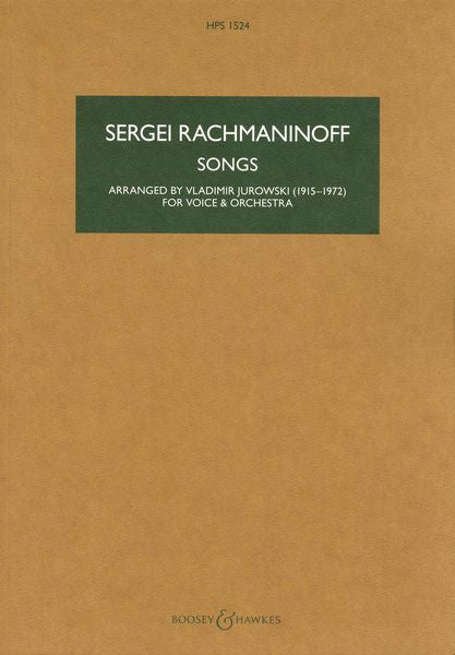 Rachmaninoff: Songs - Transcribed for Voice and Orchestra